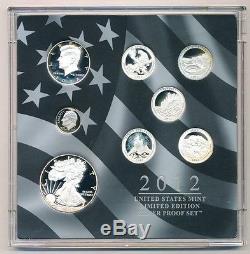 United States Mint 2012 Limited Edition Silver Proof Set Opens At. 99c