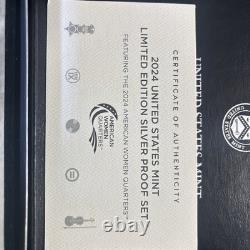 USA 2024S Limited Edition Silver Proof Set Free Shipping