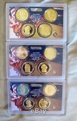 US COMPLETE COLLECTION OF US PROOF SILVER SET & PRESIDENTIAL SETS & DELUXE BOX