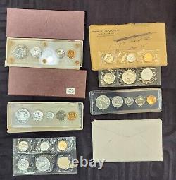 US Lot Silver Proof Sets 1954 (2) 1956 1957 1963 Mint Set ecoinsales