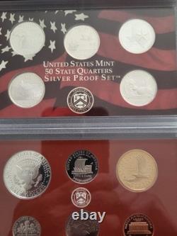 US MINT 2004 SILVER PROOF SET With COA MINT UNC. 10 COINS