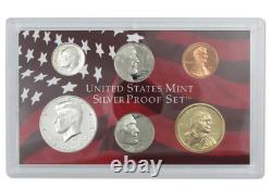 US Mint 2005 50 State Silver Coin Proof Set Box COA OGP Uncirculated Estate Lot