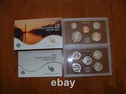 US Mint 2017-2020 Proof Sets withSaca Dollars & 5 Historic Qtrs Plus 2 Bonus Coins