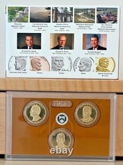 US Mint Clad Proof Sets Mixed Years Lot 2013, 2014, 2015, 2016, 2017 OGP withCOAs