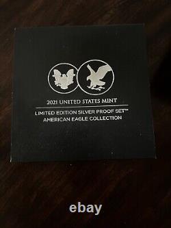 US Mint Limited Edition 2021 Silver Proof Set American Eagle Collection