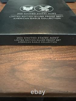US Mint Limited Edition 2021 Silver Proof Set, American Eagle Collection, 21RCN