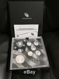 US Mint Limited Edition Silver Proof Sets (2012, 2013, 2014, 2016)