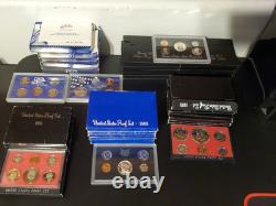 US Mint Proof Coin Sets Lot + Silver Proof Sets (36 Total Sets)
