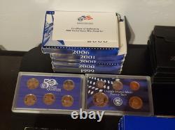 US Mint Proof Coin Sets Lot + Silver Proof Sets (36 Total Sets)
