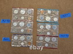 US Mint Sets 90% Silver Original Packaging 1962P, 1963P, 1963 P/D, and 1964 P/D