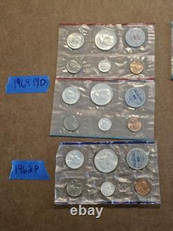 US Mint Sets 90% Silver Original Packaging 1962P, 1963P, 1963 P/D, and 1964 P/D