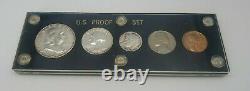 US Mint Silver Proof Coin Set 1954 Philadelphia Mint Capital Style Holder