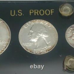 US Mint Silver Proof Coin Set 1954 Philadelphia Mint Capital Style Holder