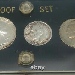 US Mint Silver Proof Coin Set 1954 Philadelphia Mint Capital Style Holder