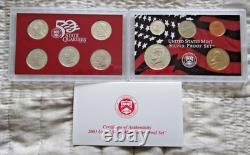 US Mint Silver Proof Sets 2000 2003 2004 COA Lot Of 3