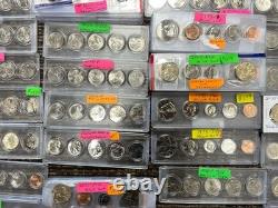 US Mint & proof set in whitman cases 63 sets $146.50 face fun lot L@@K