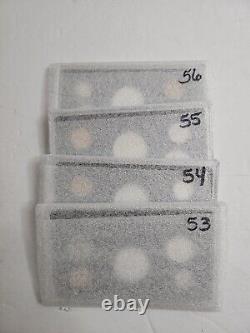 US Silver Proof Sets 1953 1954 1955 1956 Cool Toning Uncirculated Free Shipping