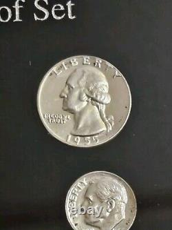 US Silver Proof Sets 1953 1954 1955 1956 Cool Toning Uncirculated Free Shipping