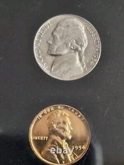 US Silver Proof Sets 1953 1954 1955 1956 Cool Toning Uncirculated Free Shipping