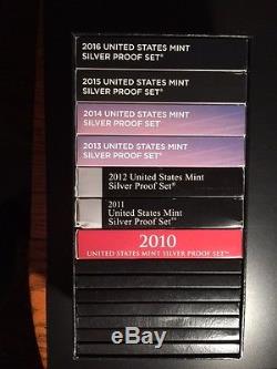 US mint silver proof set (1992/98, 2010/16)