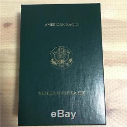 U. S. 1993 GOLD & SILVER AMERICAN EAGLE THE PHILADELPHIA 5 COINS PROOF SET SCARCE