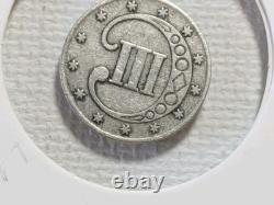 U. S. And Canada Silver coins mixed lot 1851 3¢ Coin