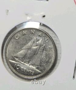 U. S. And Canada Silver coins mixed lot 1851 3¢ Coin