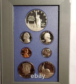 U. S. Mint 1986 Prestige Proof Set with Statue of Liberty Commemorative Coin