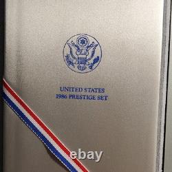 U. S. Mint 1986 Prestige Proof Set with Statue of Liberty Commemorative Coin