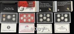 U. S. Mint 1997 Silver PROOF Set & 2009, 2011, 2012 Silver Quarter Sets Lot of 4