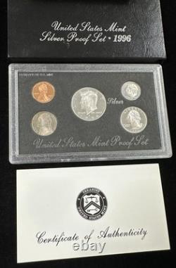 U. S. Mint 1997 Silver PROOF Set & 2009, 2011, 2012 Silver Quarter Sets Lot of 4