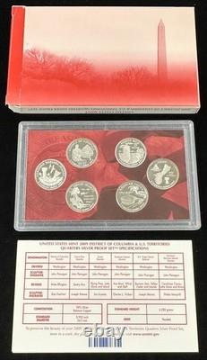 U. S. Mint 1997 Silver PROOF Set & 2009, 2011, 2012 Silver Quarter Sets Lot of 4