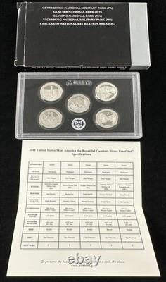 U. S. Mint 1997 Silver PROOF Set & 2009, 2011, 2012 Silver Quarter Sets Lot of 4