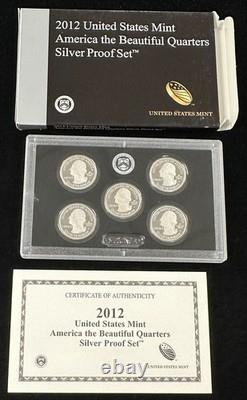 U. S. Mint 1997 Silver PROOF Set & 2009, 2011, 2012 Silver Quarter Sets Lot of 4