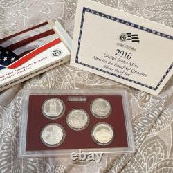 U. S. Mint 2010 America the Beautiful Quarters Silver Proof Set 25C S
