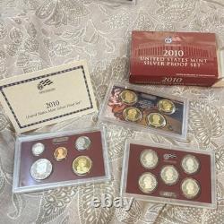 U. S. Mint 2010 Silver Proof Set Proof Strike with Original Box & COA