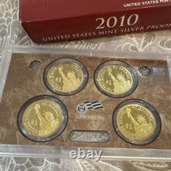 U. S. Mint 2010 Silver Proof Set Proof Strike with Original Box & COA