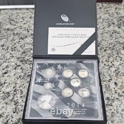 U. S. Mint 2014 Limited Edition Silver Proof Set Toned $1 50C 25C 10CUncirculated
