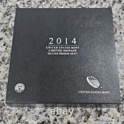 U. S. Mint 2014 Limited Edition Silver Proof Set Toned $1 50C 25C 10CUncirculated