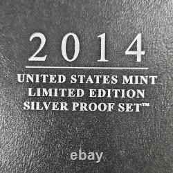 U. S. Mint 2014 Limited Edition Silver Proof Set Toned $1 50C 25C 10CUncirculated