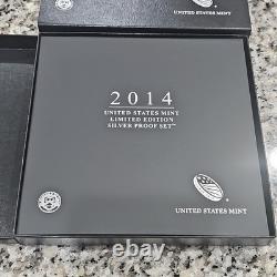 U. S. Mint 2014 Limited Edition Silver Proof Set Toned $1 50C 25C 10CUncirculated