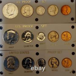 U. S Mint Proof Sets Lot Of 12 1955,56,57,58,59,60,62,63,64,65,81 Ty2, 79SD, 70SD
