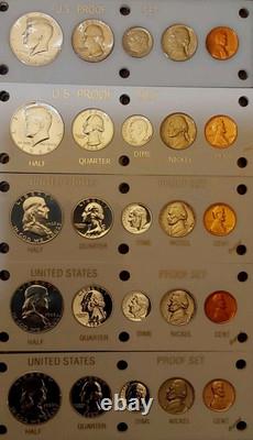 U. S Mint Proof Sets Lot Of 12 1955,56,57,58,59,60,62,63,64,65,81 Ty2, 79SD, 70SD