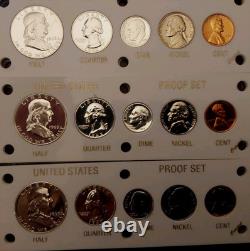 U. S Mint Proof Sets Lot Of 12 1955,56,57,58,59,60,62,63,64,65,81 Ty2, 79SD, 70SD
