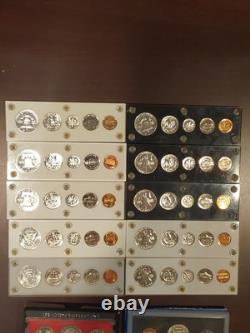 U. S Mint Proof Sets Lot Of 12 1955,56,57,58,59,60,62,63,64,65,81 Ty2, 79SD, 70SD