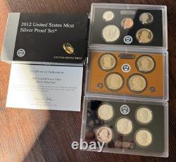 U. S. Mint Silver Proof Coin Sets 1998 Through 2017 &'92,'93,'95,'96 OGP COA