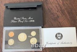 U. S. Mint Silver Proof Coin Sets 1998 Through 2017 &'92,'93,'95,'96 OGP COA