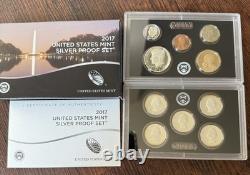 U. S. Mint Silver Proof Coin Sets 1998 Through 2017 &'92,'93,'95,'96 OGP COA