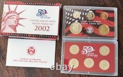 U. S. Mint Silver Proof Coin Sets 1998 Through 2017 &'92,'93,'95,'96 OGP COA