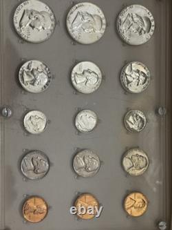 U. S. Silver & Coin Lot 3 Proof Sets, MS64Franklin, Silver Bullion, Barbers, ++